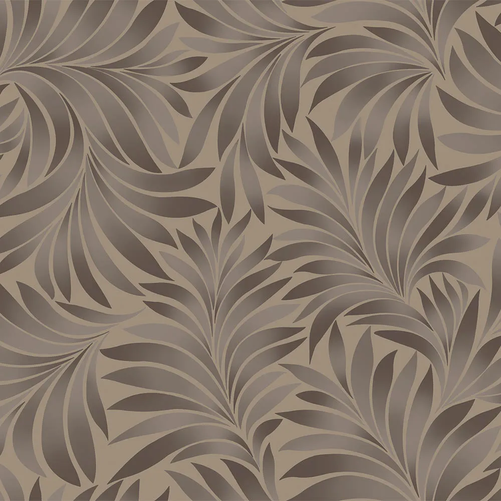 Beige Embossed Wallpaper – Flocked Velvet (7812-3)
